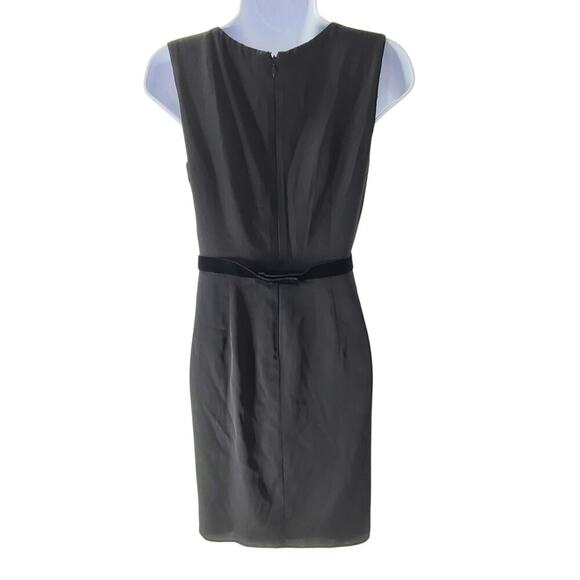 Elie Tahari Velvet burnout lace pattern black Whimsigoth Sheath Fairy grunge - Picture 2 of 5